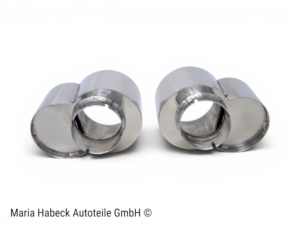 JP Exhaust Tip Stainless Set 2 pcs  for Porsche 996 3.6 GT2 / Turbo  96.903S