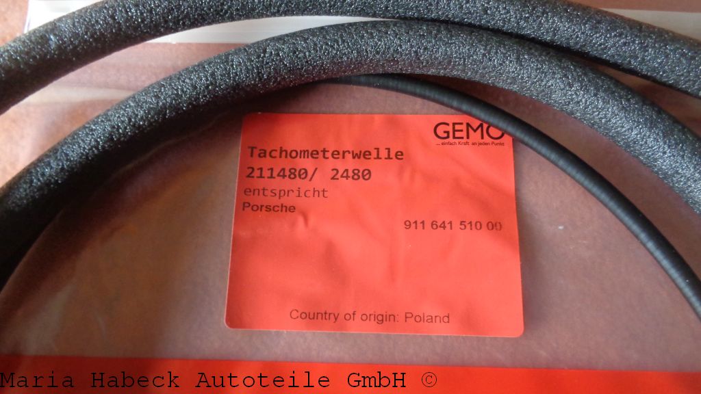 Gemo Tachowelle Porsche 911  Bj.72-75   91164151000 Gemo Tachowelle Porsche 911  Bj.72-75   91164151000