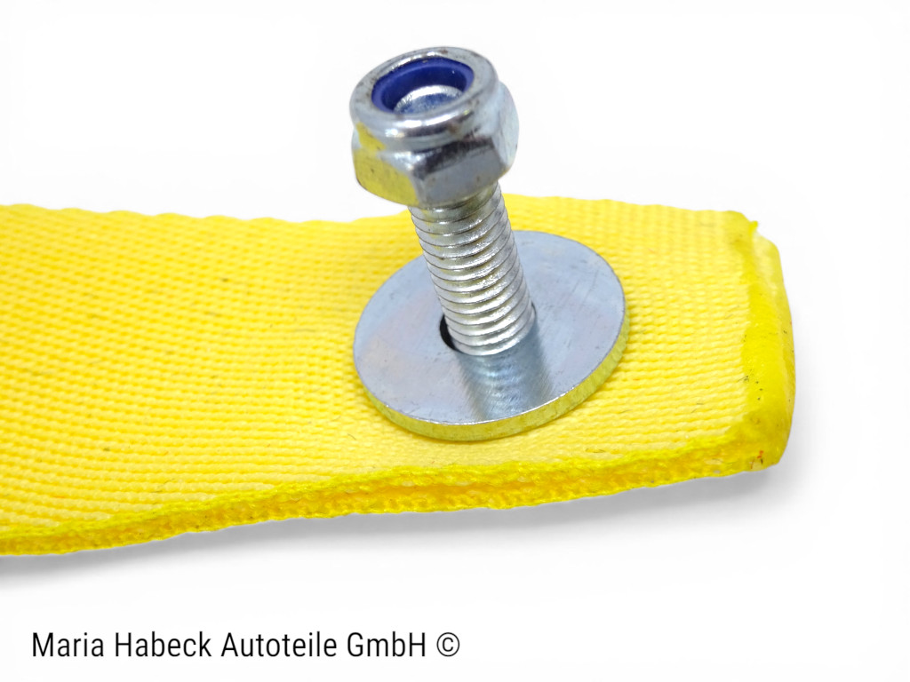 S-Trim Türschlaufe Türentriegelung  gelb  SET kpl mit Rosette Porsche 911  964