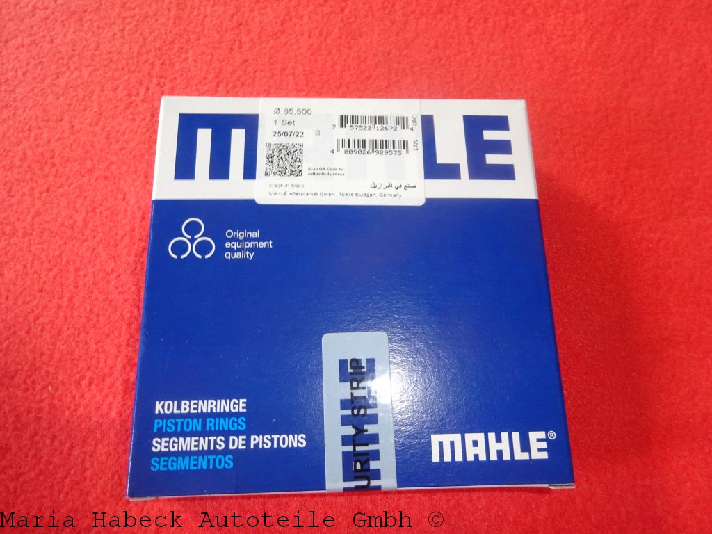 Mahle piston ring set Porsche Boxster 986 987 50440N0 99610307300 Mahle piston ring set Porsche Boxster 986 987 50440N0 99610307300