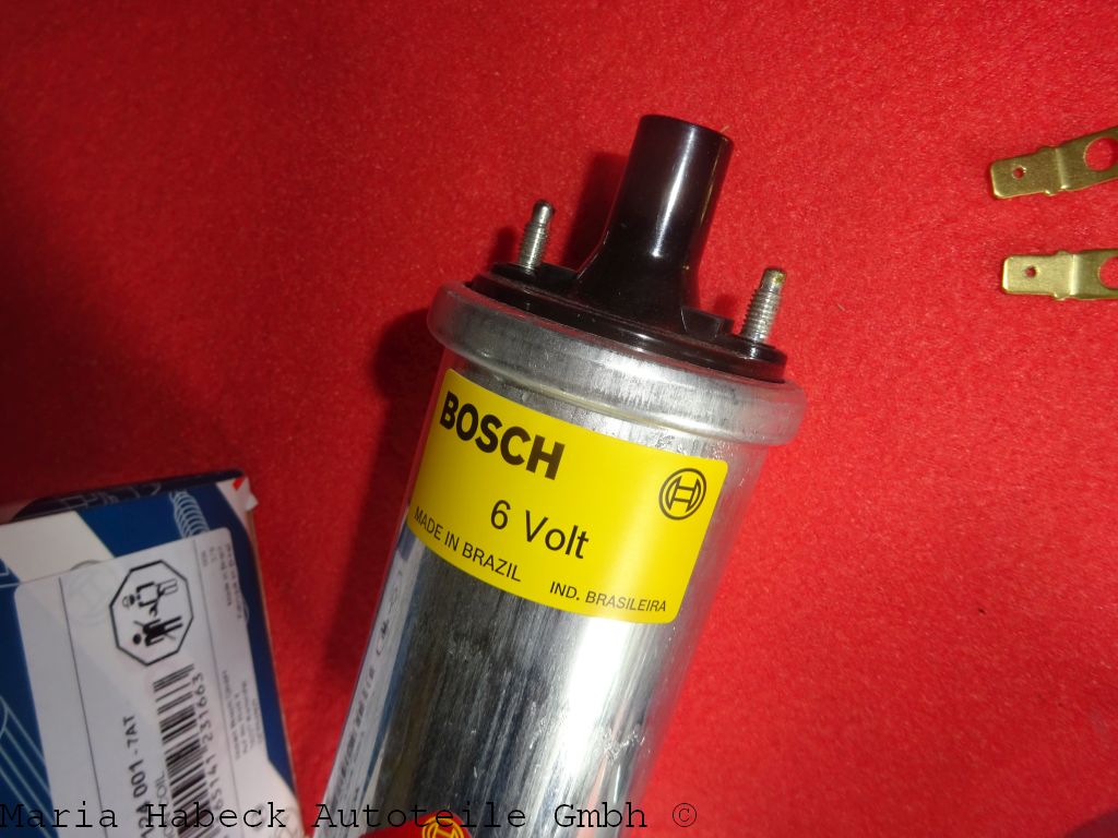 Bosch ignition coil for Porsche 356 B 6Volt 0221124001  PCG602108A / 61660210800 Bosch ignition coil for Porsche 356 B 6Volt 0221124001  PCG602108A / 61660210800
