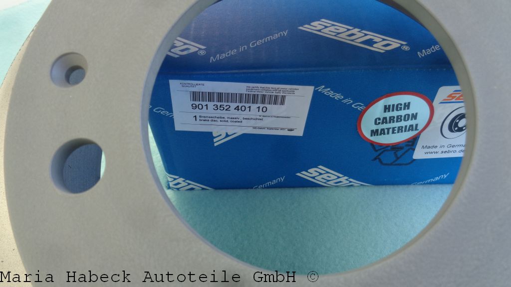 Sebro Bremsscheibe  Porsche  911 / 912 HA Voll   105805C    90135240110