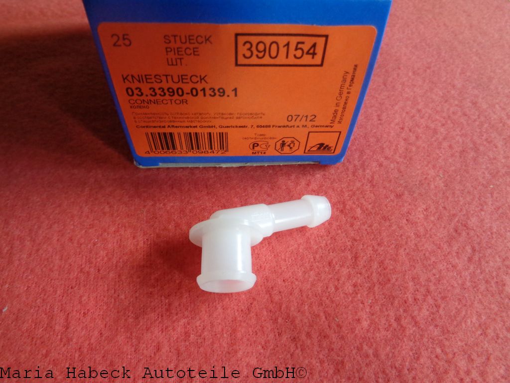 ATE master brake cylinder connector 105 ° elbow