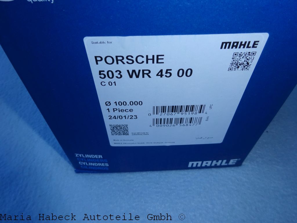 Mahle cylinder / liner Porsche  964 993   503WR45   96410391522 Mahle cylinder / liner Porsche  964 993   503WR45   96410391522