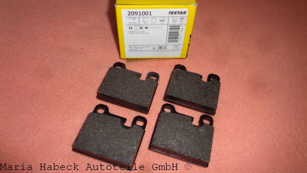 Textar Brake pad set rear  2091001