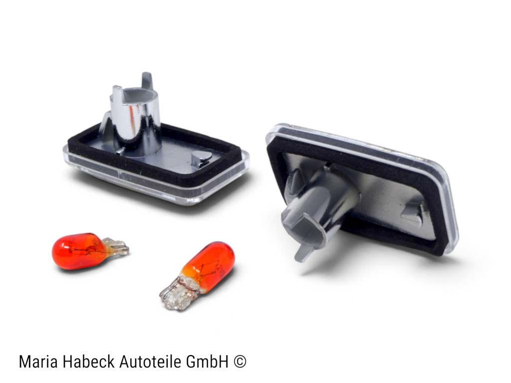 TMP Seitenblinker Set chrom  incl Leuchtmittel  Porsche 911 964  944  4A0949101