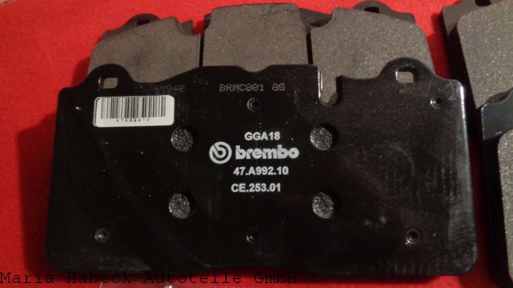 Brembo Bremsbelagsatz CCM VA komplett 70001840 passend für Ferrari 599 GTO