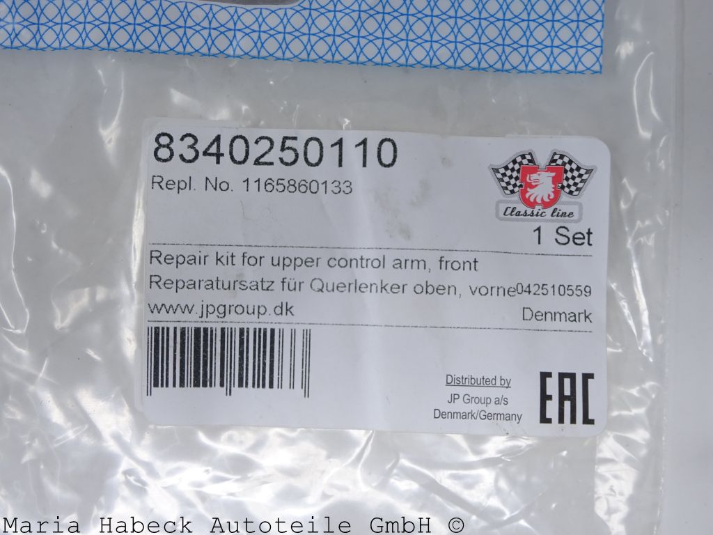 JP Reparaturkit  Querlenker vorn oben Mercedes S116 / W123   1165860133