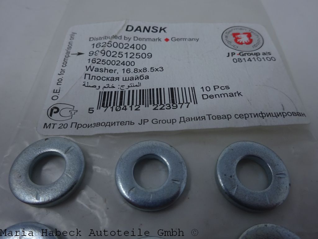 JP Scheibe für Verbindungsschelle Set 10 Stück Porsche 964 / 993    99902512501