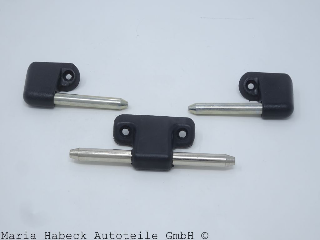 S-Trim Sonnenblenden Halter SET 3 Stck  für Porsche 914  91473132710 90173132441