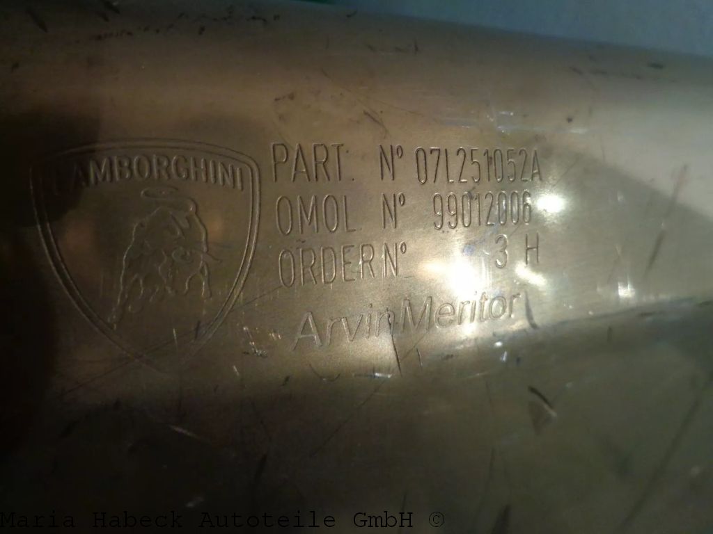 Rear silencer Gallardo 07L251052A right, with flap control, used
