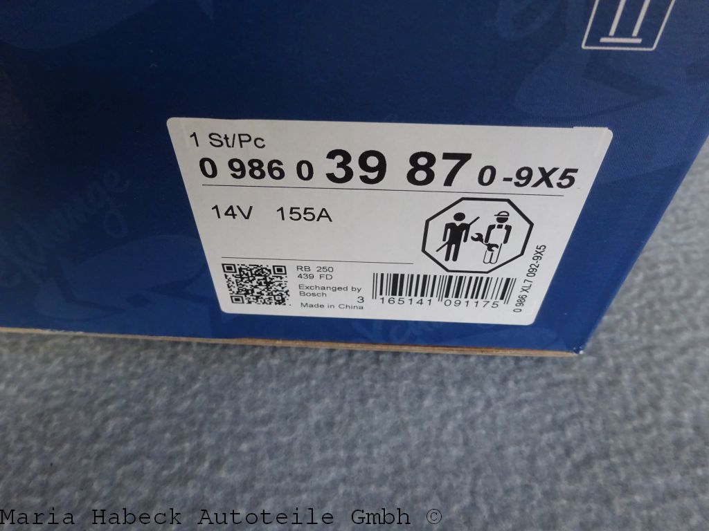 Bosch alternators Porsche 964 / 993 14V 115 Ah 0986039870 96460315601