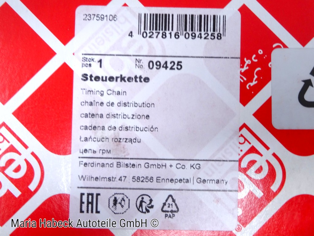Febi timing chains SET 2 endless 98 GL Porsche 911 964 993 09425 99310552900
