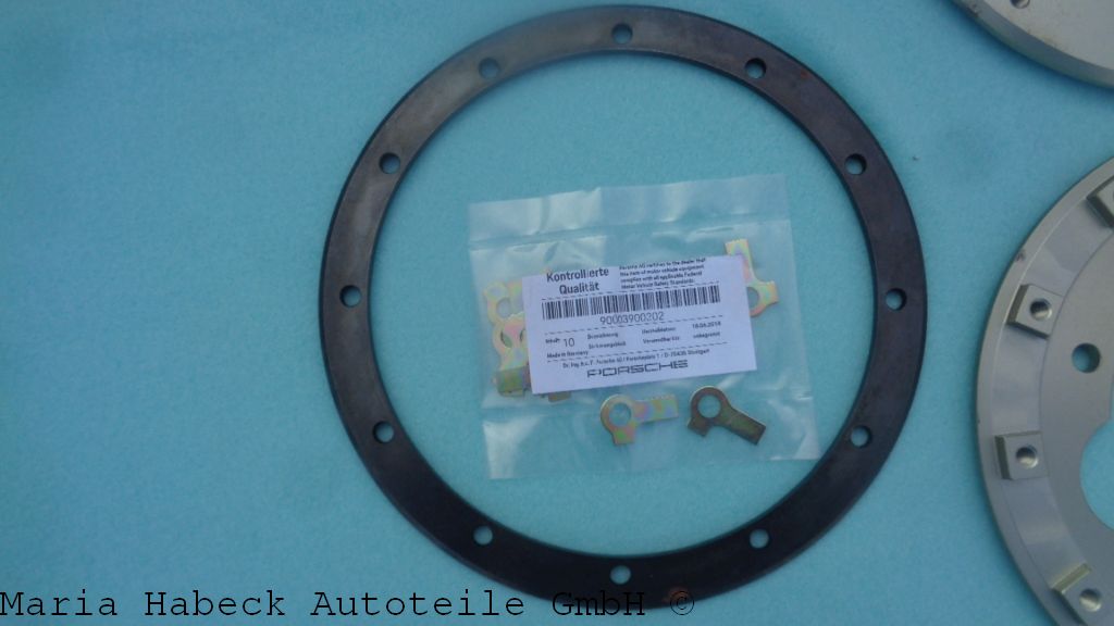 TMP Bremsflansch Ring & Befestigung SET VA kompl.  Porsche 930 Turbo 93035145701