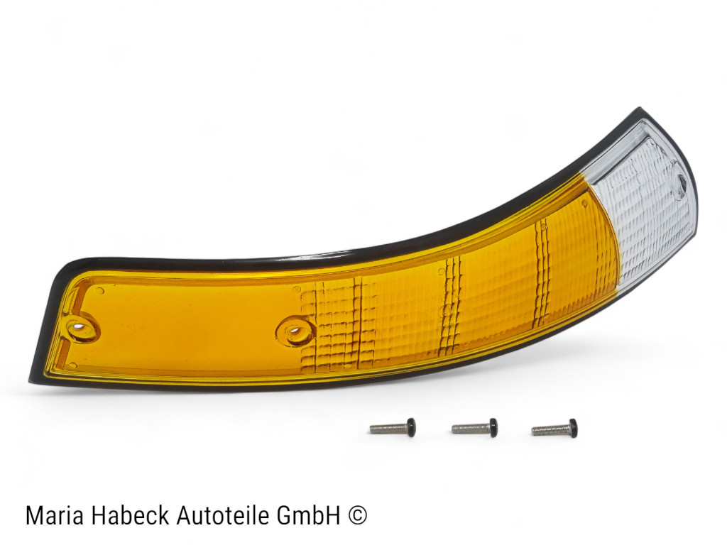 TMP blinker glass front black EU le+ri for Porsche 911 year 72-73 91163194400