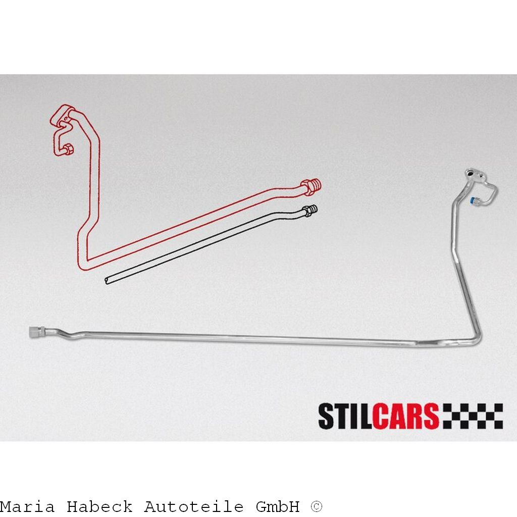 Stilcar Air conditioning pipe suction  for Porsche 993 center  9400075 993573092