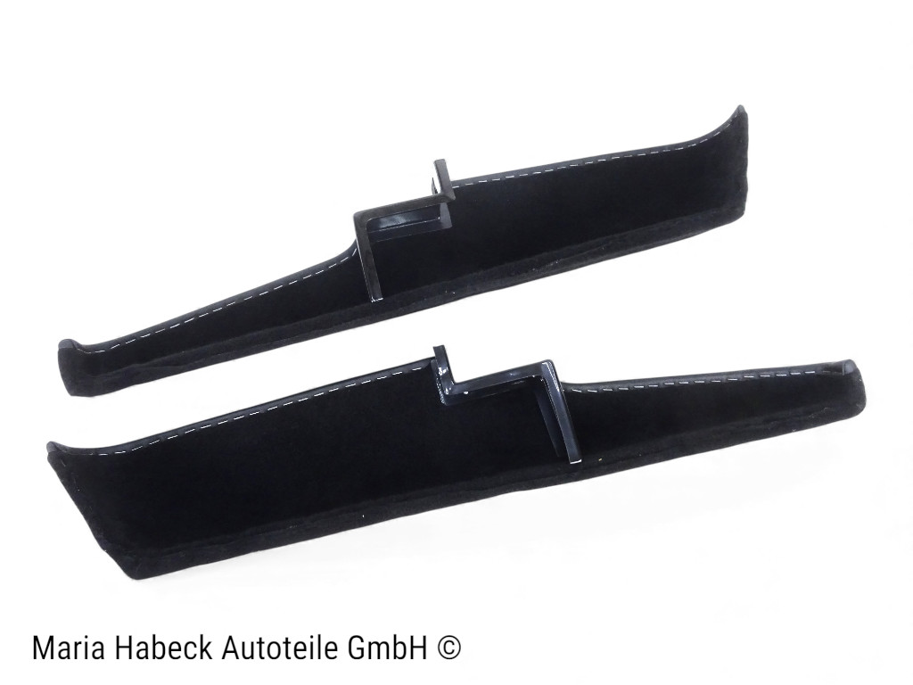 S-Trim Türtaschen Set  Schwarz komplett Porsche 911 Bj 1974-1989  91155503702