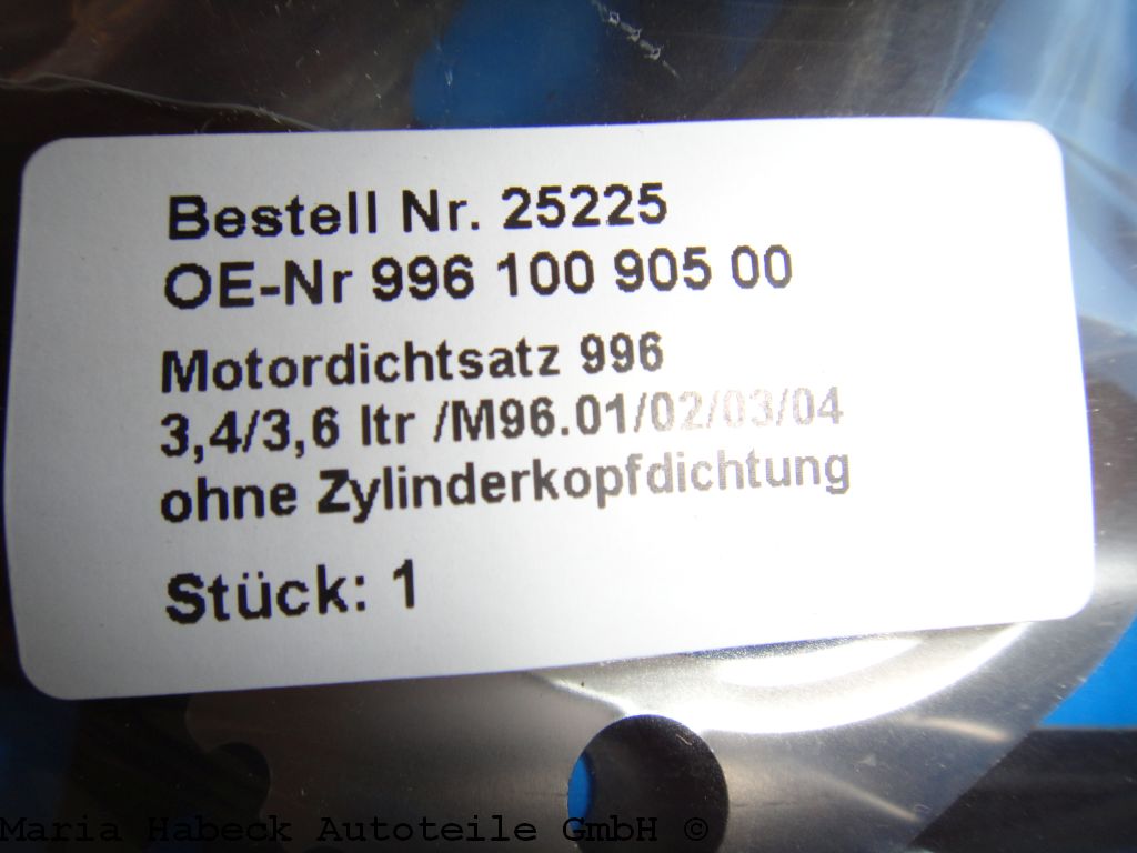 Reinz Motordichtsatz Porsche 996 / 986  3,4 / 3,6  01-35343-02  99611010350 Reinz Motordichtsatz Porsche 996 / 986  3,4 / 3,6  01-35343-02  99611010350
