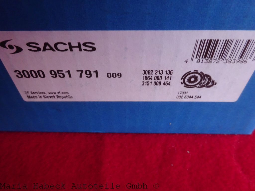 Sachs Clutch kit  for Porsche 996/997 3.6/3.8 GT3  3000951791  99611691501