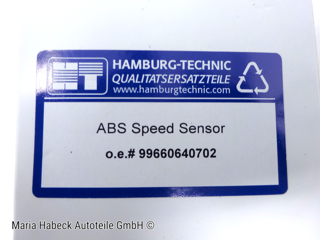 HT ABS Sensor Drehzahlfühler Porsche 996  986  ohne PSM  99660640702
