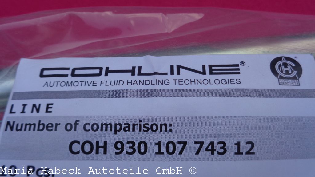 Cohline Oil line  3,2 year 84-89