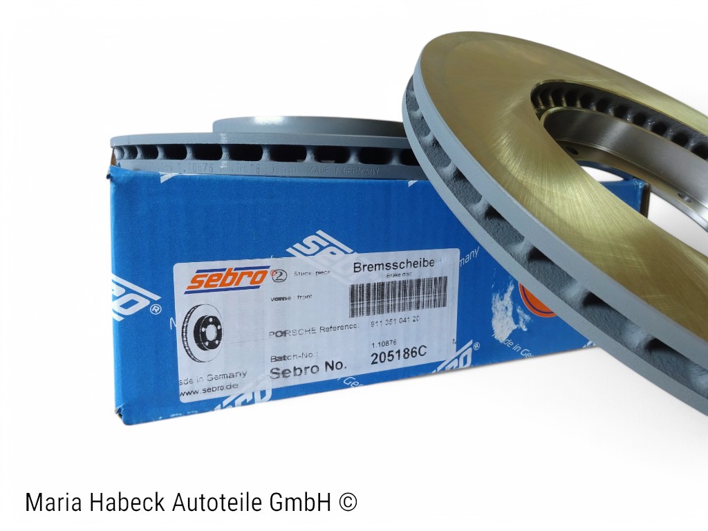 Sebro brake discs SET Porsche 911 2.4/3.0 SC VA 20mm 205186C 477405083D