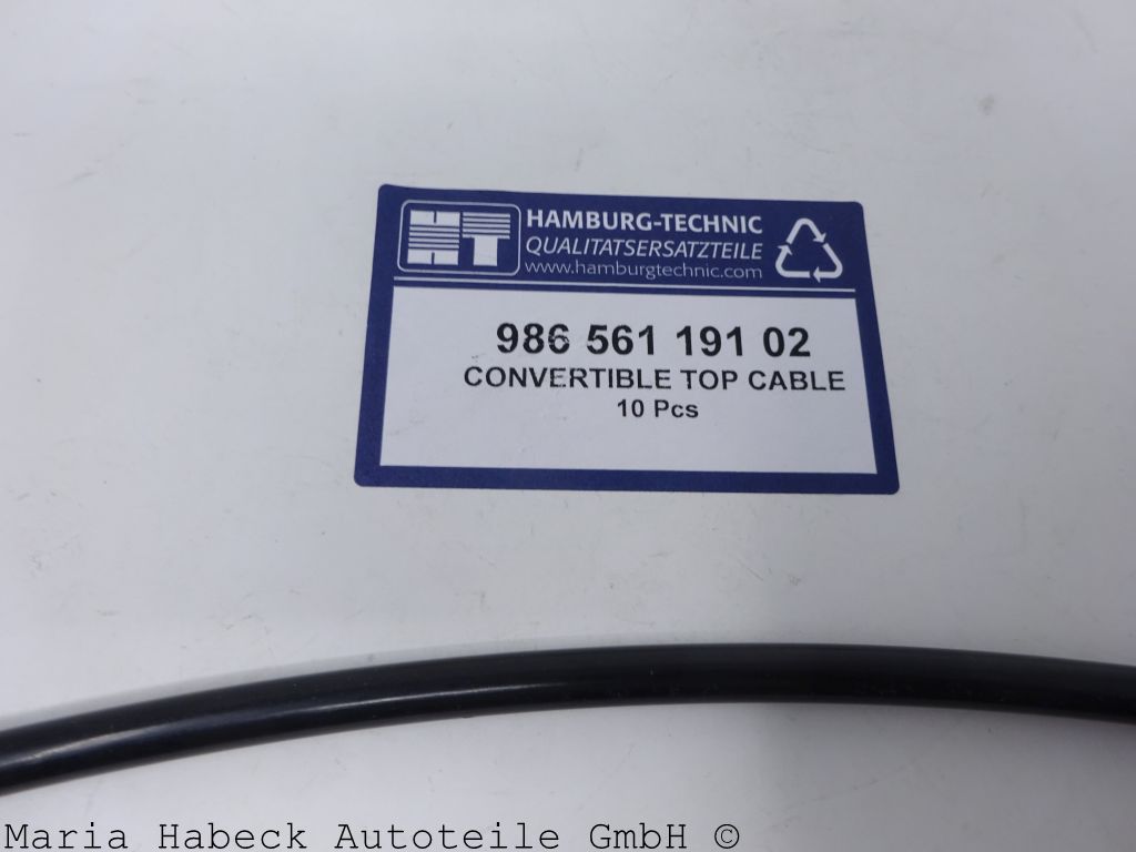 HT Spannseil Cabrio Verdeck SET 2 Stck Porsche Boxster 986 Bj 97-04  98656119102