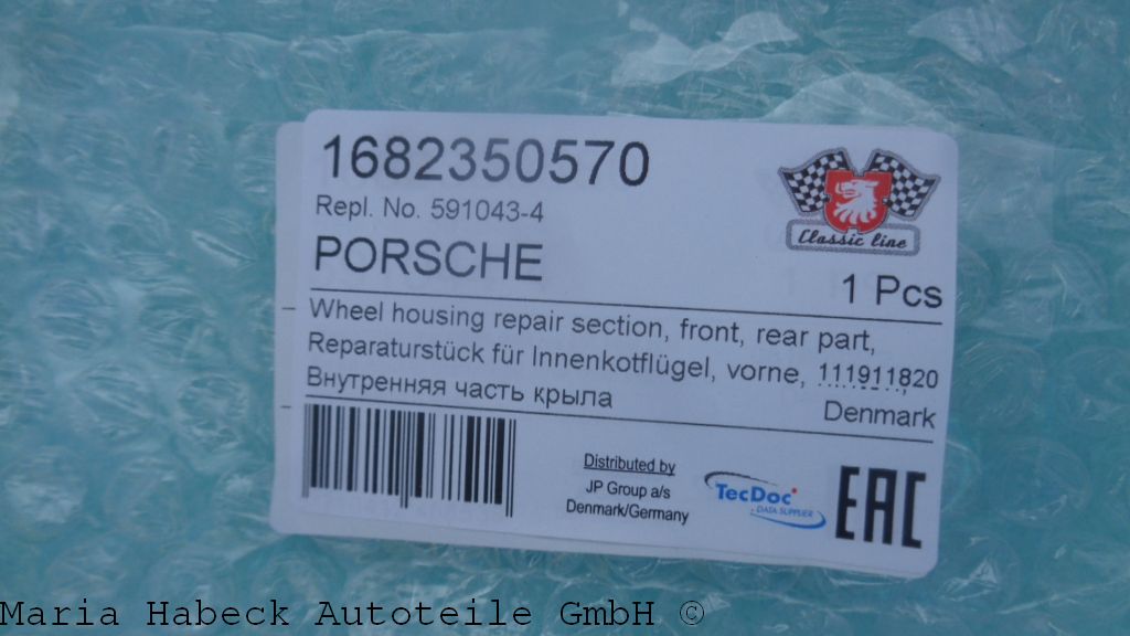 JP Repair sheet rear letf 591043-4 JP Repair sheet rear letf 591043-4