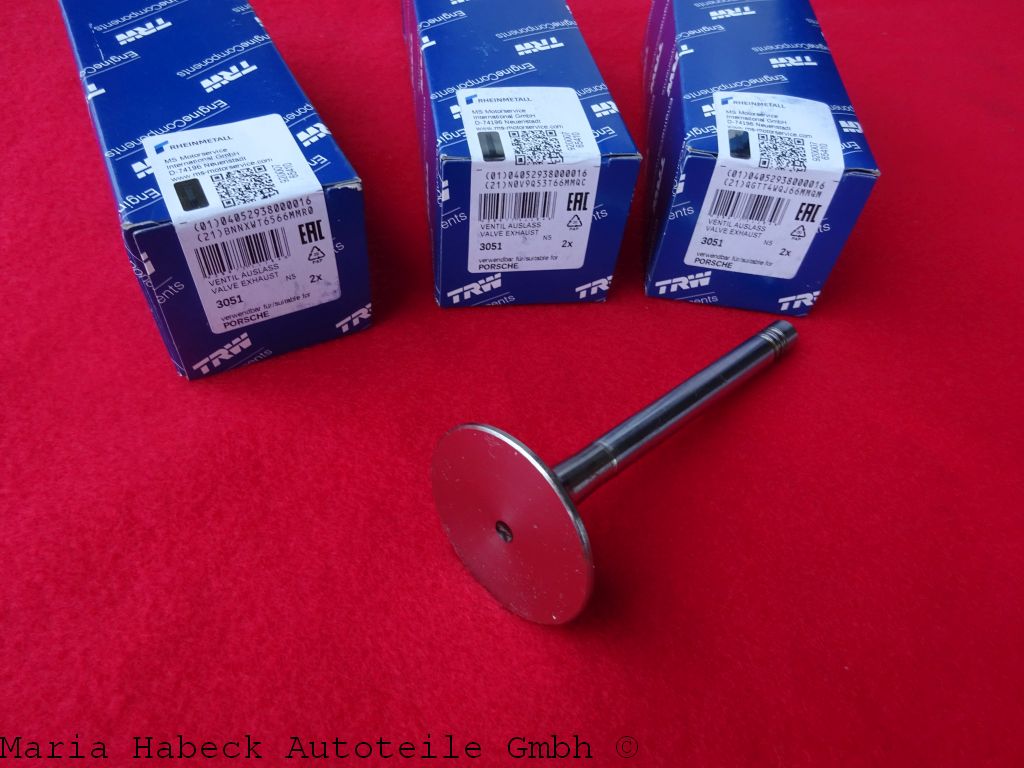 TRW exhaust valve set 6 pieces Porsche 911 3.0-3.2 93010541951 / 3051