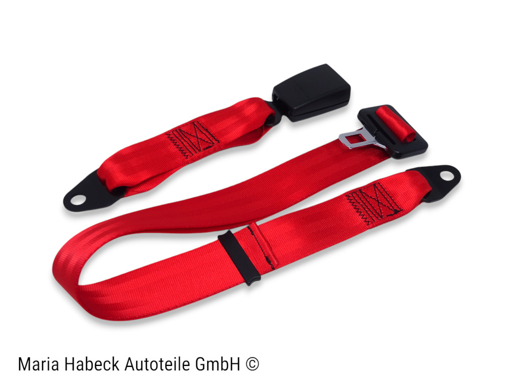 S-Trim 2-point lap belt red  for Porsche 911 / 924 / 968  47785779570B