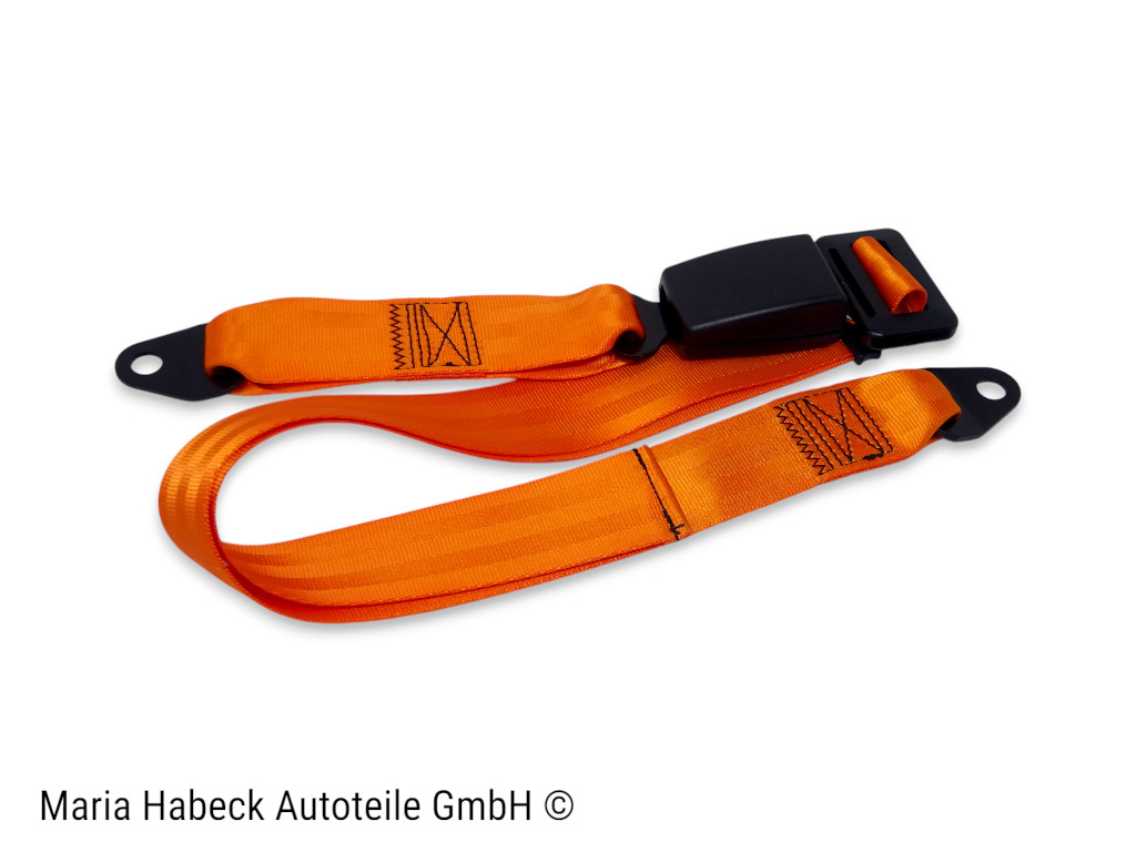 S-Trim 2-point lap belt, orange, Porsche 911 / 924 / 968, 47785779570B