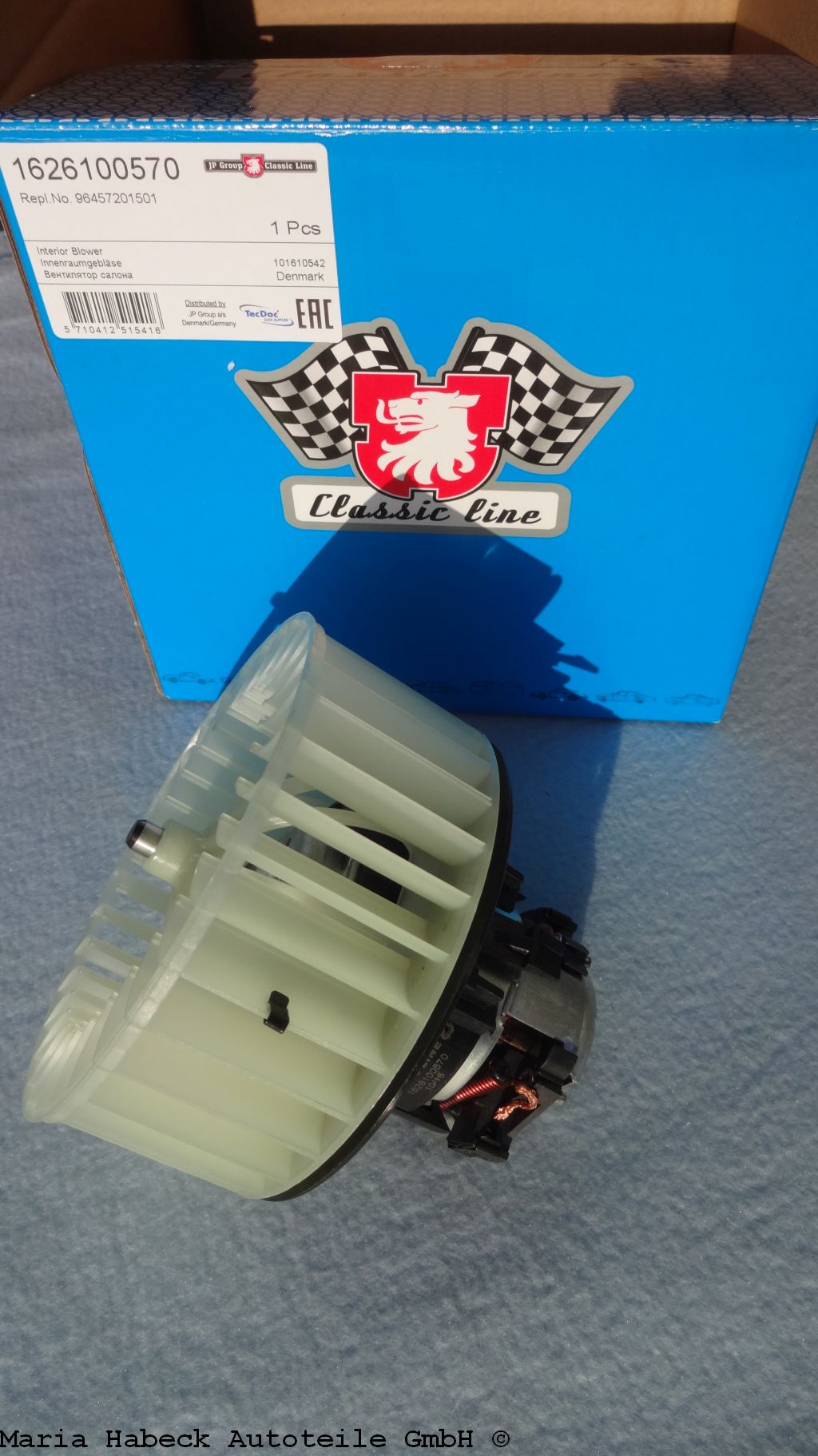 ÜRO fan motor with fan wheel for fresh air left 570 ÜRO fan motor with fan wheel for fresh air left 570