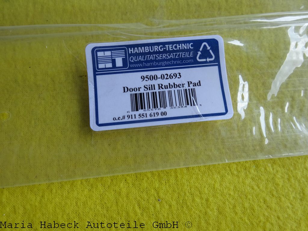 HT door sill strip rubber PVC left Porsche  911/64/59/93     91155161900 HT door sill strip rubber PVC left Porsche  911/64/59/93     91155161900