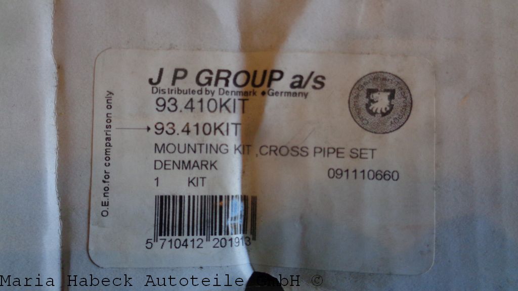 Montage KIT Querrohr Porsche 993 C2 / C4  Gillet  93.410 KIT