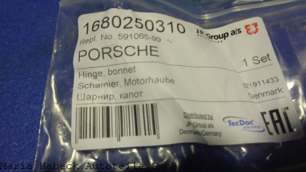 Mounting for hood hinge bonnet  SET 591065-99