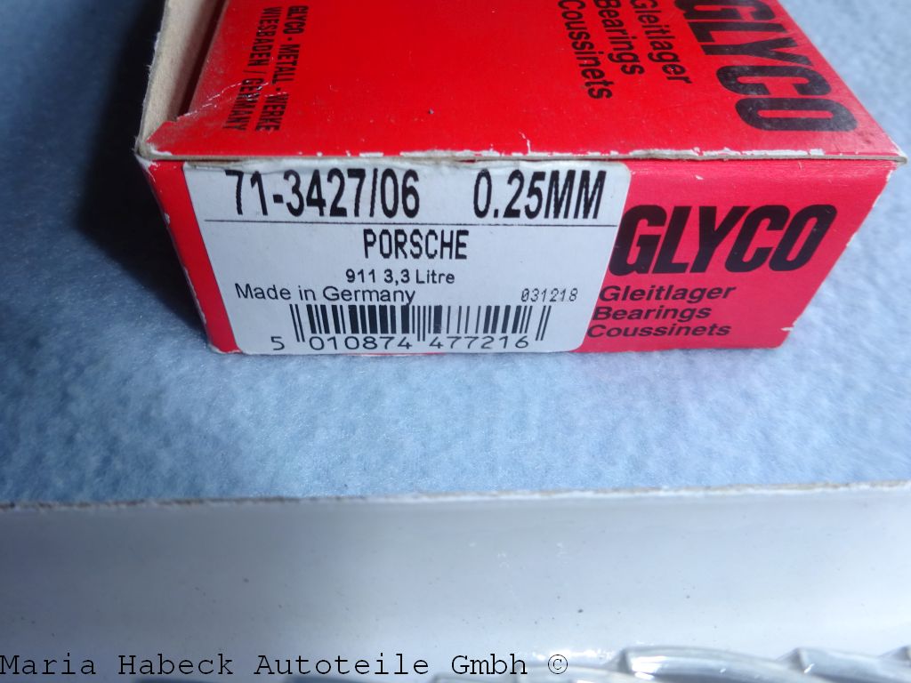 Glyco Pleuellagersatz + 0,25  Porsche 3,2-3,6  84-93   71-3427/6    93010314750 Glyco Pleuellagersatz + 0,25  Porsche 3,2-3,6  84-93   71-3427/6    93010314750