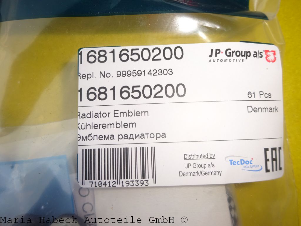 SET JP Hood Coat of Arms Attachment/Clips 10 Pieces    WHT004974/99959142303 SET JP Hood Coat of Arms Attachment/Clips 10 Pieces    WHT004974/99959142303