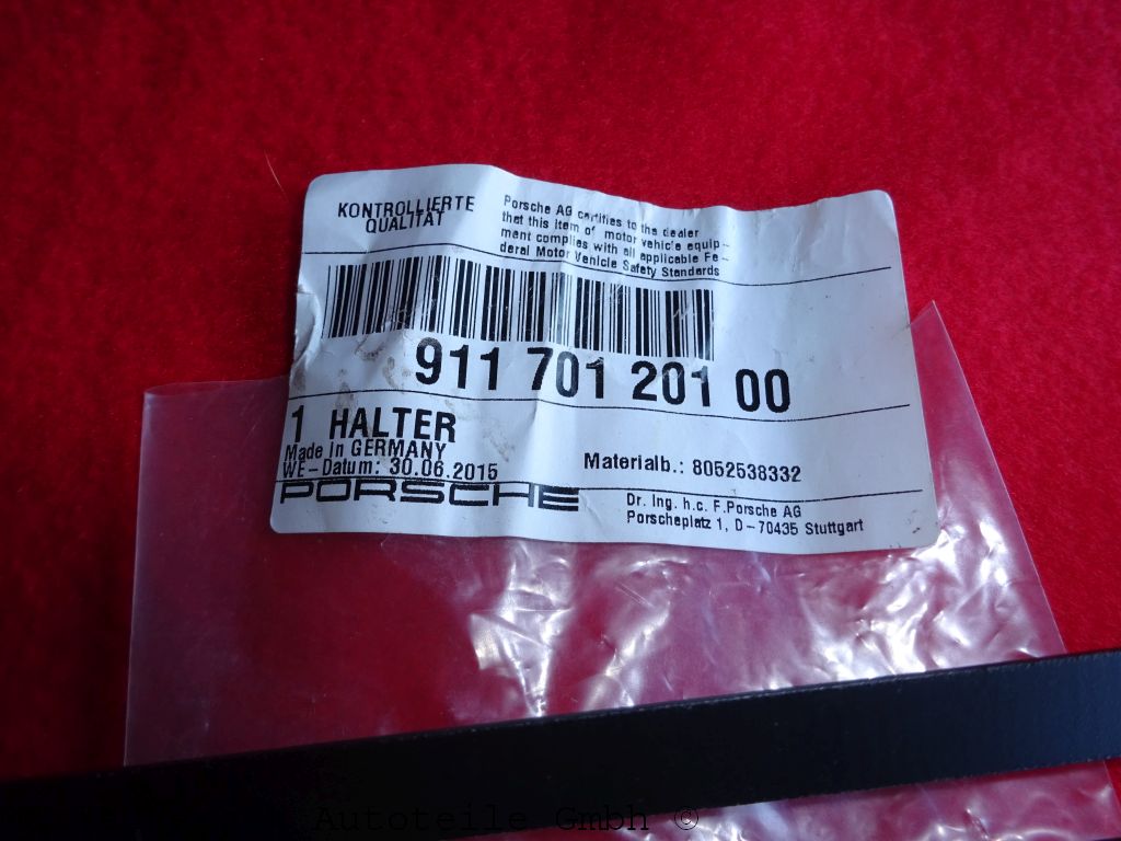 OE Porsche Kennzeichenhalterung vorn  für Porsche 911 SC / Carrera   91170120100