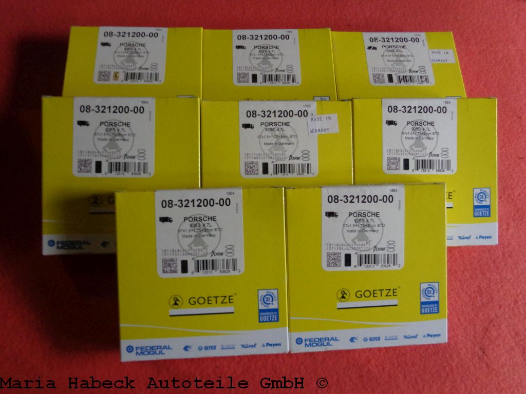 Götze piston rings set 928 S 4.7  year 10 / 79-7 / 86  08-321200-00