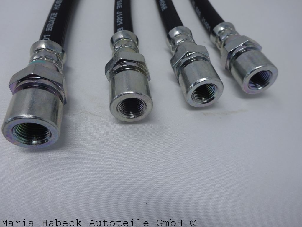 JP Set 4 Bremsschläuche VA / HA Porsche  911 69-83  2x90135563201+2x 90135563101