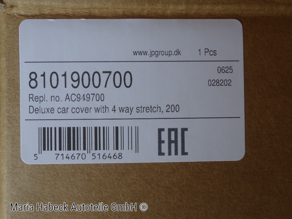 JP Deluxe Autoabdeckung S  für Porsche 356 / 911 Bj. 64-73   8101900700