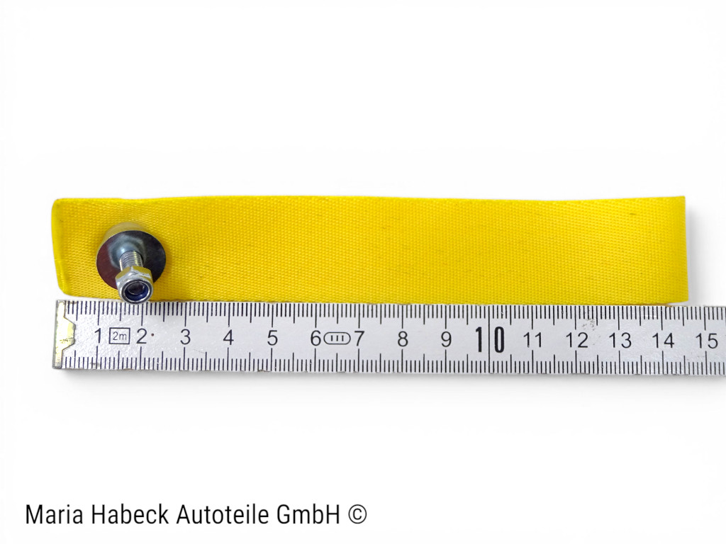 S-Trim Türschlaufe Türentriegelung  gelb  SET kpl mit Rosette Porsche 911  964