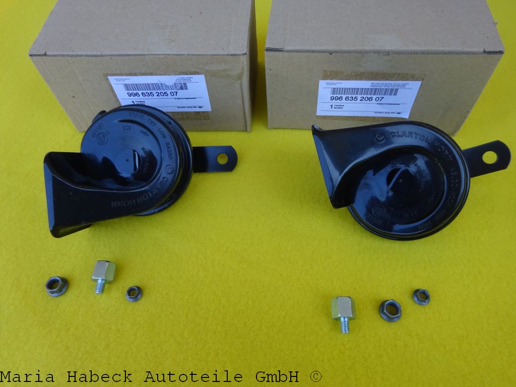 Clarton fanfare horns SET 996 / 986 High tone / Low tone Clarton fanfare horns SET 996 / 986 High tone / Low tone