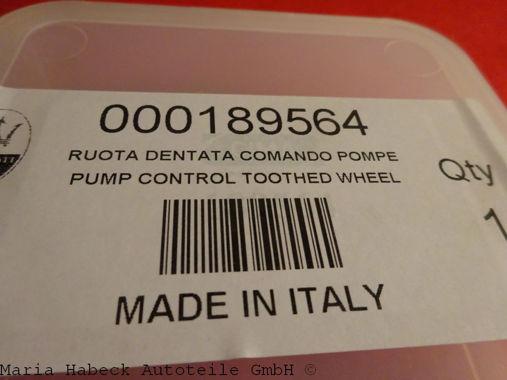 Pump Control Toothed Wheel 189564 for Maserati QTP Gran Sport 4200 Pump Control Toothed Wheel 189564 for Maserati QTP Gran Sport 4200
