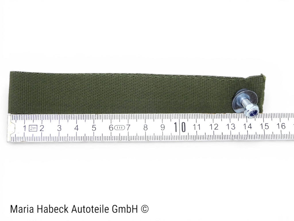 S-Trim Türschlaufe Türentriegelung grün  SET kpl mit Rosette Porsche 911 / 964
