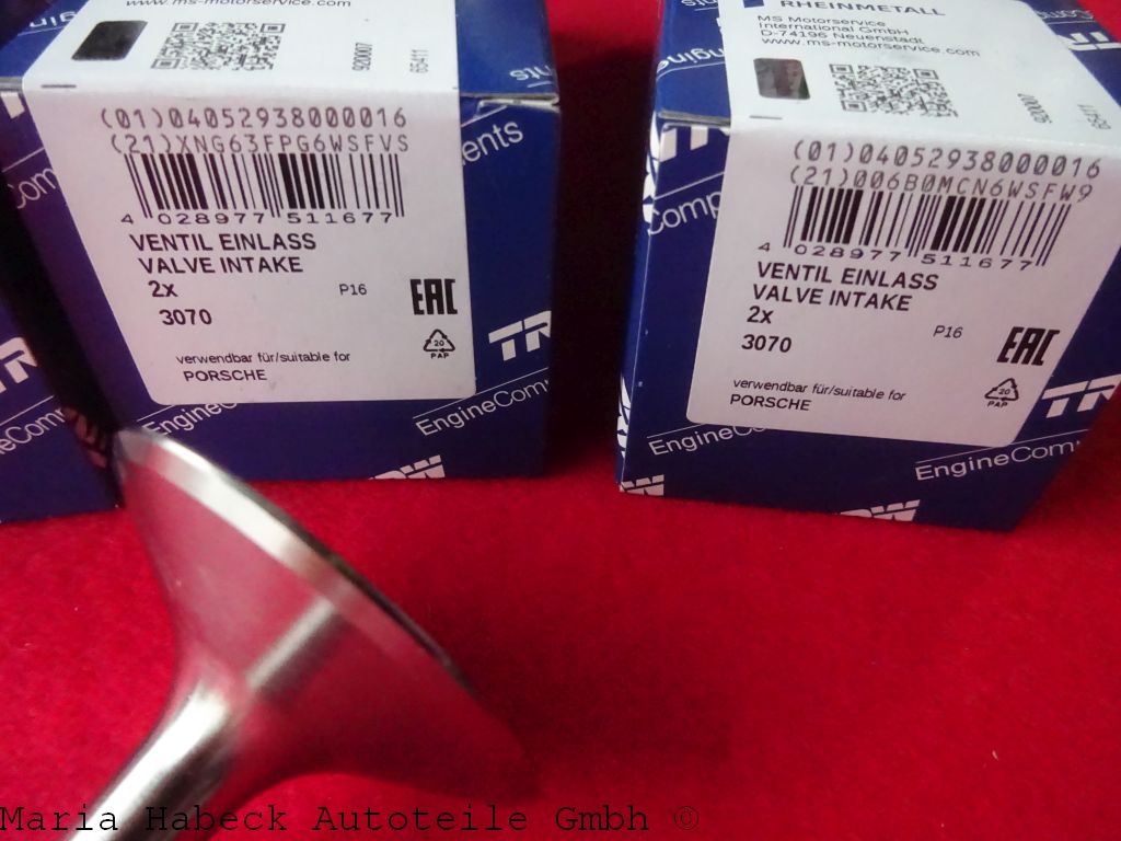 TRW Inlet valve 3070 Set 6 Porsche 911 3,0 SC / 3,2 C Bj. 77-89 93010540901 TRW Inlet valve 3070 Set 6 Porsche 911 3,0 SC / 3,2 C Bj. 77-89 93010540901