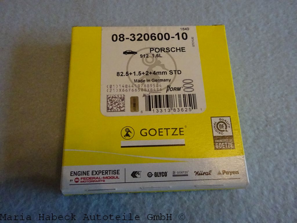 Piston ring set Porsche 912 year 65-69  08-320600-10