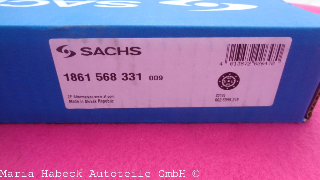 Sachs Clutch disc 3.0 Turbo 1861 568 331 Sachs Clutch disc 3.0 Turbo 1861 568 331