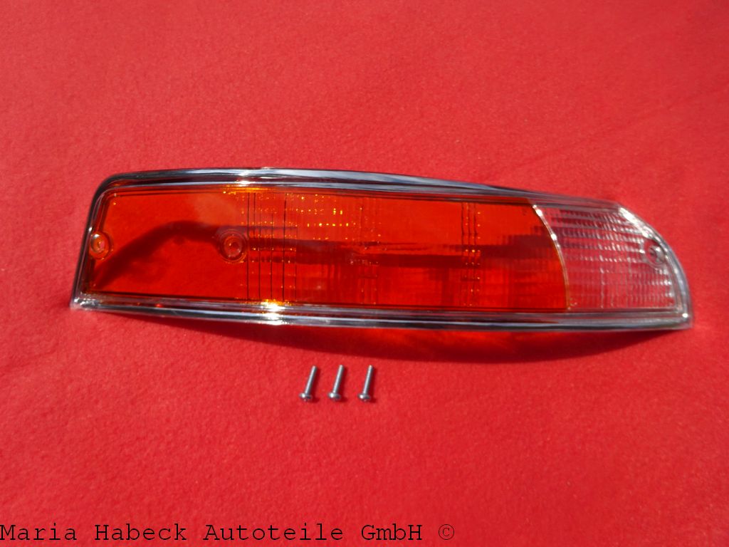 Indicator glass front right White Orang/ Crom year  69-71  P 14963 D