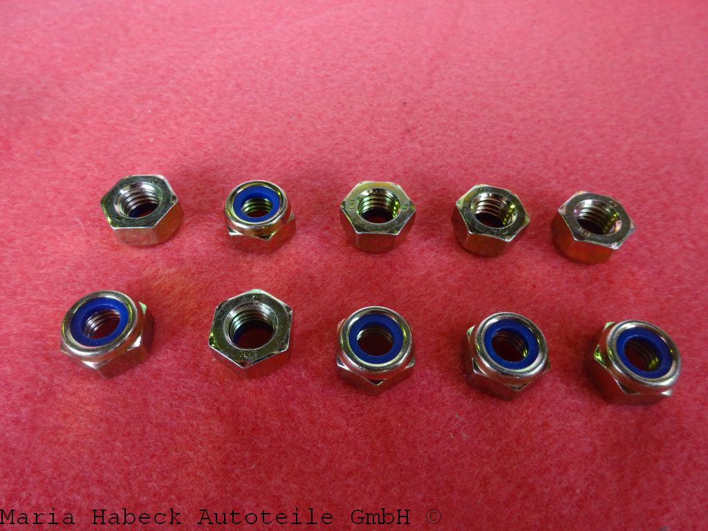 Schek SET Muttern Selbstsichernd M8, Stahl gelb verzinkt 10 Stk.    99908409502 Schek SET Muttern Selbstsichernd M8, Stahl gelb verzinkt 10 Stk.    99908409502